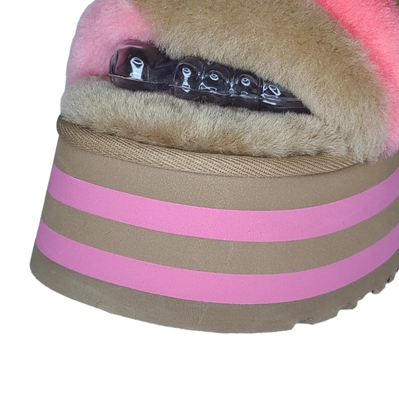 UGG Disco Stripe Platform Slide Slippers 1120875 Size 7 NWOB - Picture 8 of 15